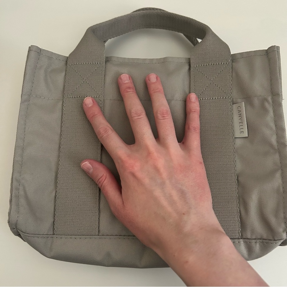 Canvelle X-Small Boxy Crossbody Tote Grey - Picture 13 of 13